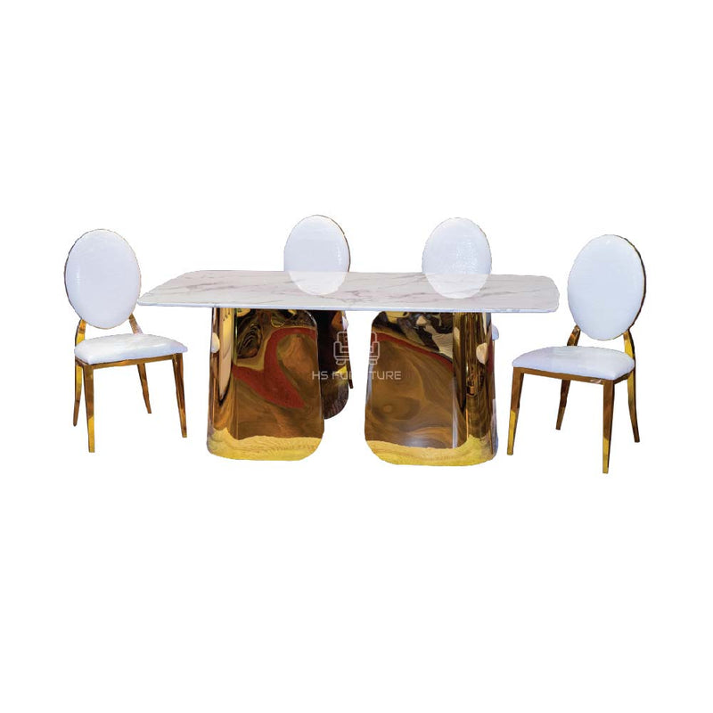 ชุดโต๊ะอาหารหินอ่อน เเพทริค III / Patrick Dining Set III