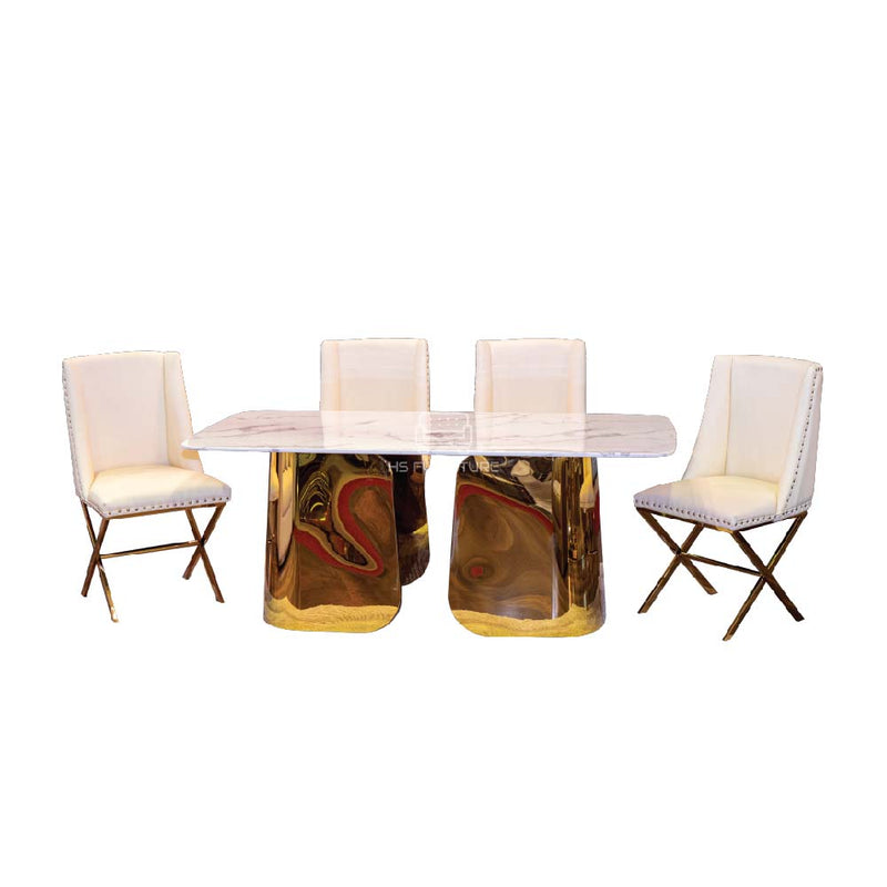 ชุดโต๊ะอาหารหินอ่อน เเพทริค II / Patrick Dining Set II