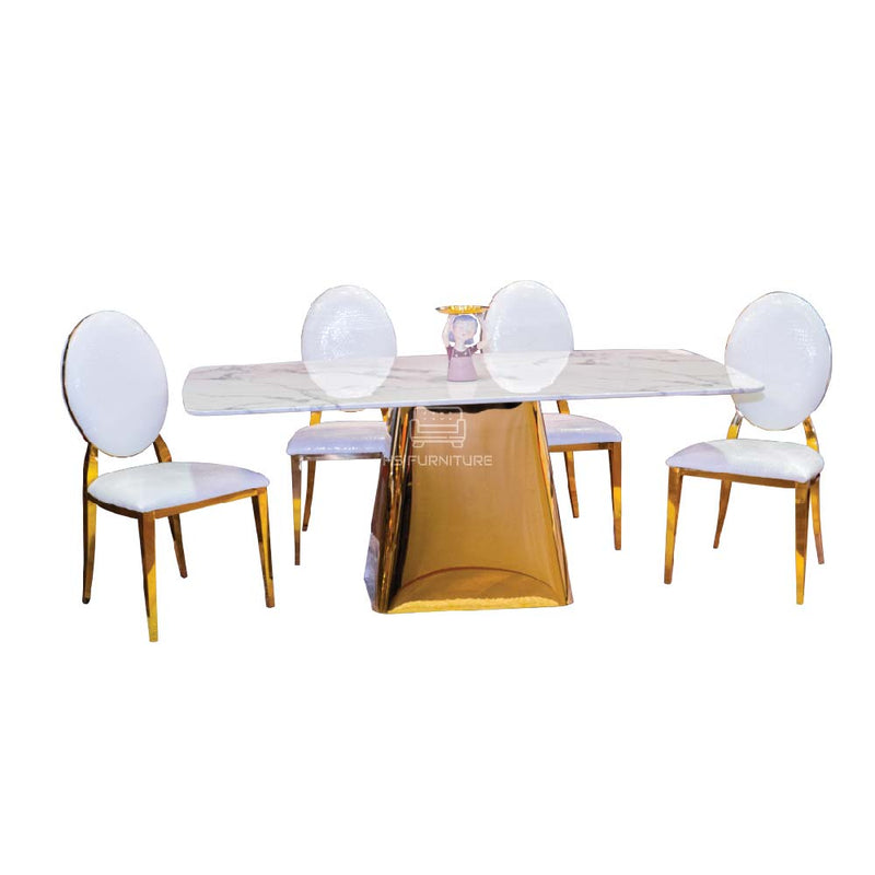 ชุดโต๊ะอาหารหินอ่อน กาตัน III / Gatan Dining Set III