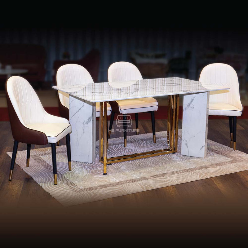 ชุดโต๊ะอาหารหินอ่อน มิลาน IV / Milan IV Dining Set