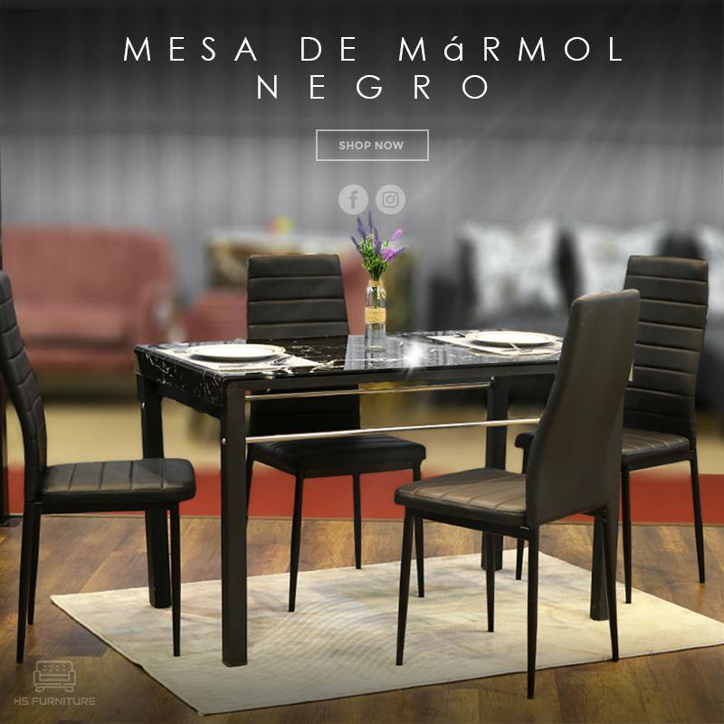 ชุดโต๊ะอาหารกระจก 4 ที่นั่ง เอสเปรสโซ่ / Espresso Dining Set - HS Furniture Mall