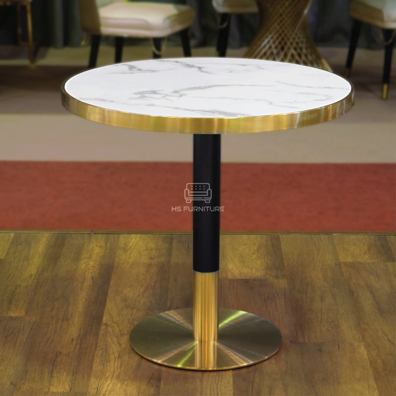 โต๊ะคาเฟ่ ฮาบิ (สีขาว) / Habi Café Table (White Marble Top)