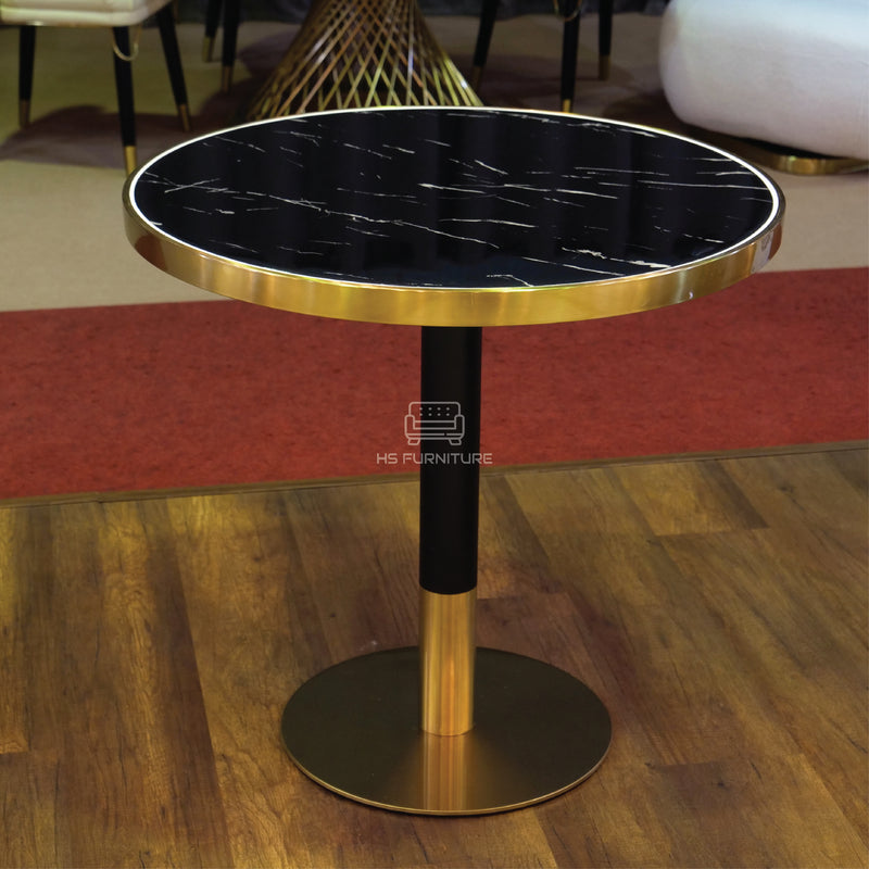 โต๊ะคาเฟ่ ฮาบิ (สีดำ) / Habi Café Table (Black Marble Top)